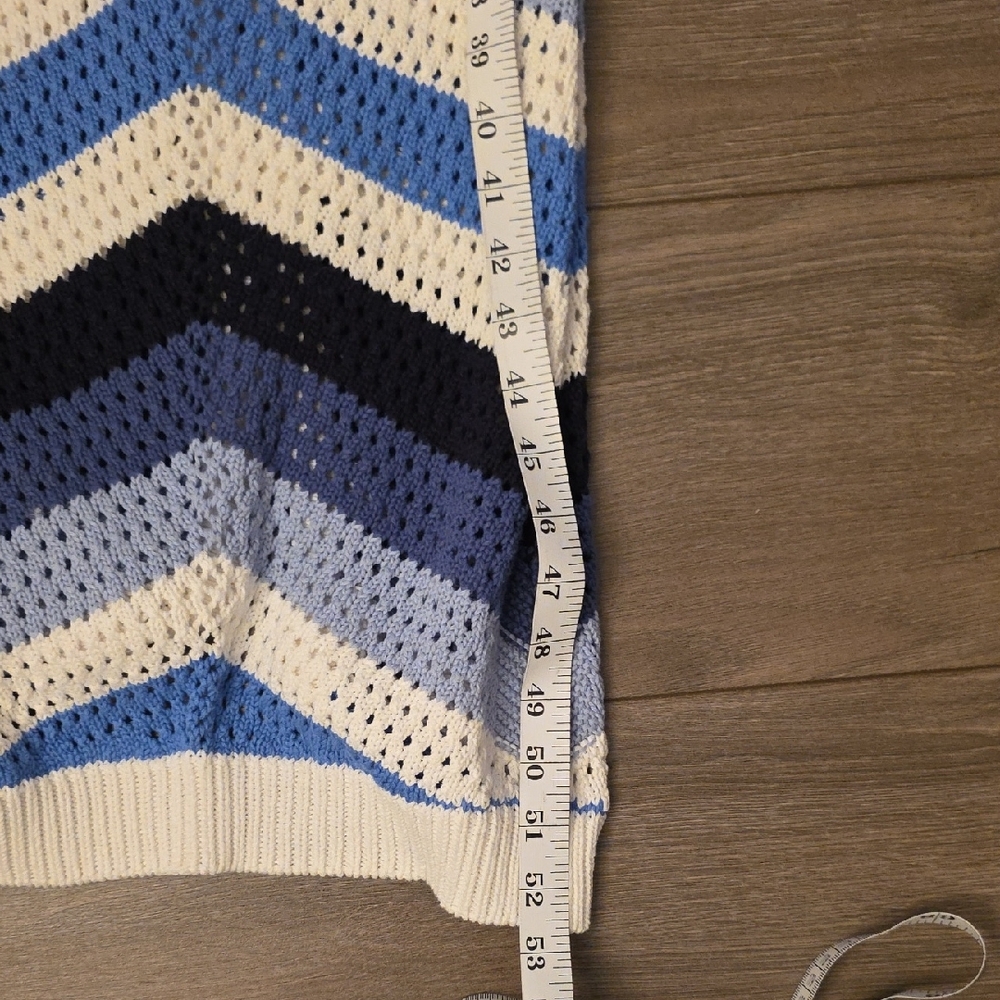 YFB Striped Knit Maxi Dress in Blue and White - Picture 4 of 4